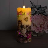 Sweet Kittens Fiber Optic Candle