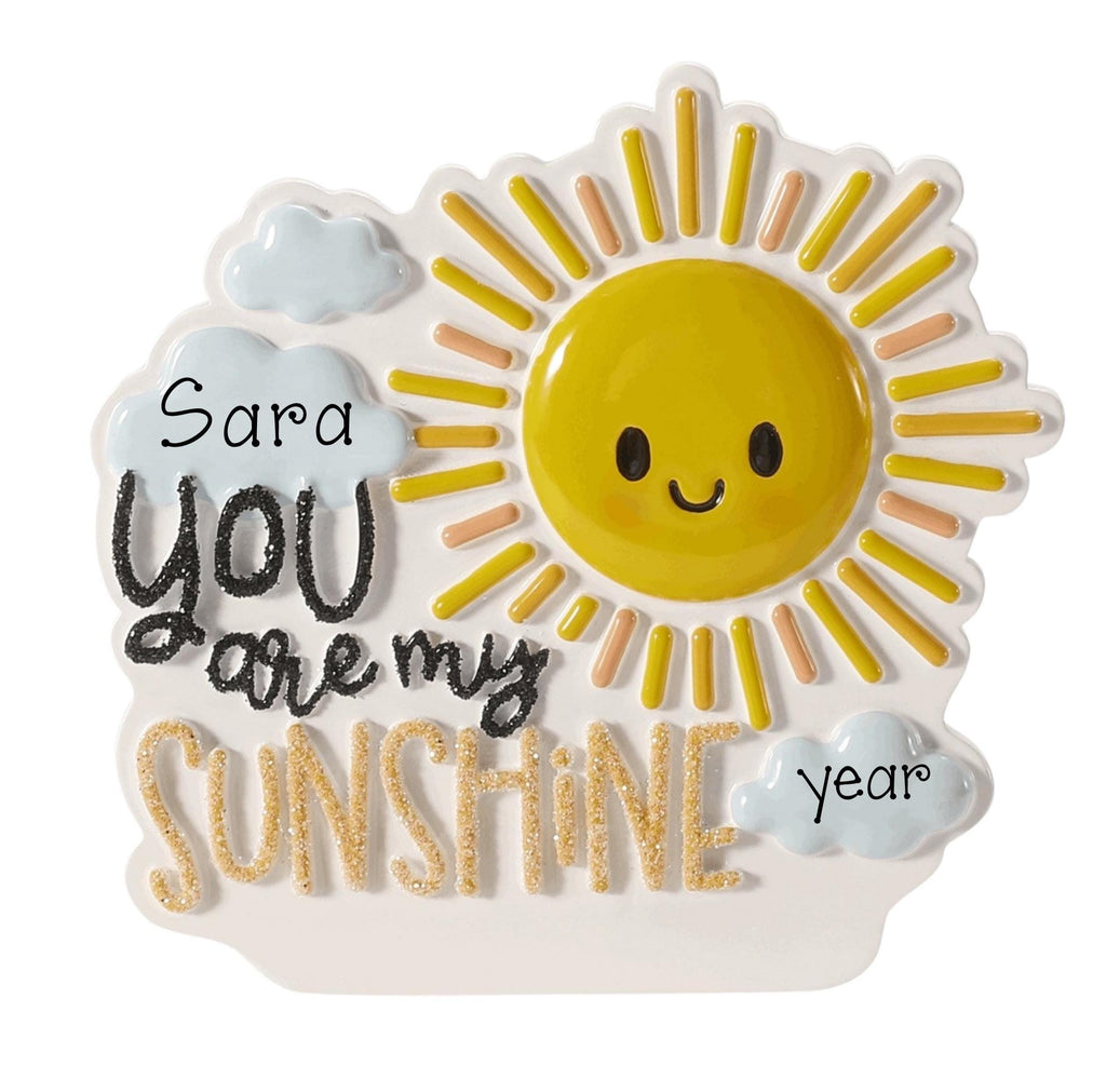 You Are My Sunshine Personalized Christmas Ornament ~ New Baby ~ Grandkids Gift ~ Boyfriend ~ Girlfriend Keepsake ~ Gift For Loved One