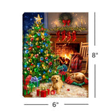Cozy Christmas 6x8 Lighted Tabletop Canvas