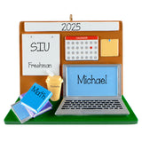Personalized College or High School Student Christmas Ornament – Business Office Desk Keepsake