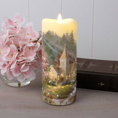 Spring Chapel Fiber Optic Candle