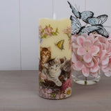 Sweet Kittens Fiber Optic Candle