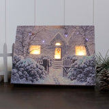 Winter Wonderland 8x6 Lighted Tabletop Canvas