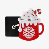 Personalized Hot Cocoa Money Holder, Red Hot Chocolate Mug Gift Card Holder Christmas Ornament