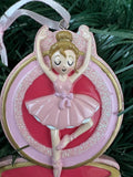 Sweet Ballerina Music Box Christmas Ornament Pink Ballerina Music Box - Personalized Ballet Recital Keepsake, Ballet Teacher Gift
