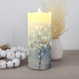 Blue Wonder Fiber Optic Candle
