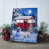 Snowy Retreat 6x8 Lighted Tabletop Canvas