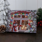 Merry and Bright 8x6 Lighted Tabletop Canvas