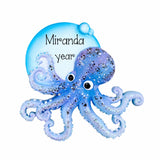 Personalized Octopus Christmas Ornament – Ocean Lover Keepsake