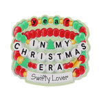 Personalized Swifty Christmas Friend Bracelet Ornament, In My Christmas Era Keepsake
