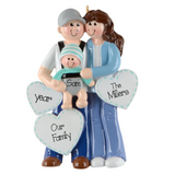 Our First Christmas as a Family of 3 ~ Family of 3 Personalized Christmas Ornament