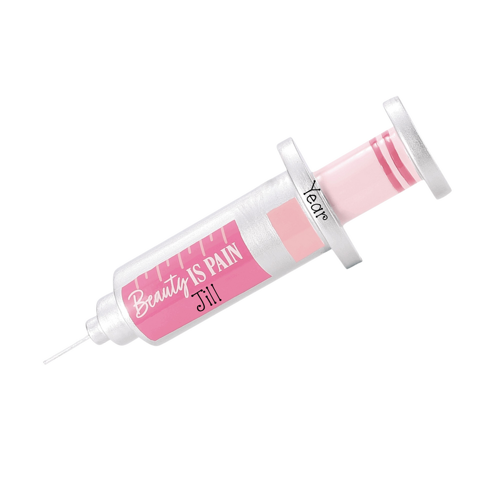 Personalized Toxin Injector Christmas Ornament ~ Esthetician ~ Aesthetic Dermatology Gift