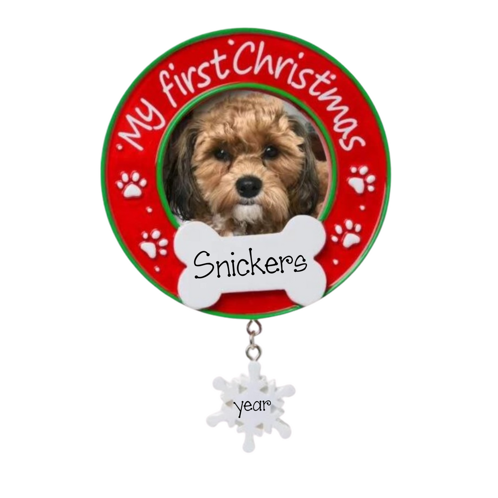 Personalized Dog Frame Christmas Ornament