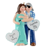 We're Expecting Couple Personalized Christmas Ornament ~ Pregnant Couple ~ Cool Couple Expecting a Baby