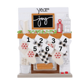 Decorative Advent calendar with numbers and festive design on a white background