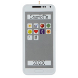 Personalized Cell Phone Christmas Ornament, Smartphone Gift for Kids & Teens