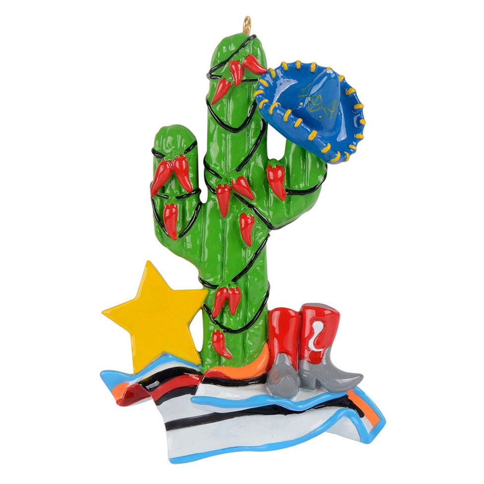 Cactus Personalized Christmas Ornament