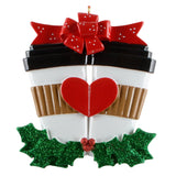 Personalized Coffee Couple Christmas Ornament – Coffee Lovers Holiday Keepsake