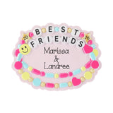 Personalized Friendship Bracelet Ornament, Best Friends Christmas Gift