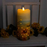 Sunflower Bliss Fiber Optic Candle