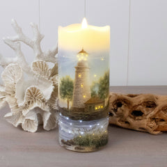 The Lighthouse Fiber Optic Candle