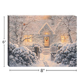 Winter Wonderland 8x6 Lighted Tabletop Canvas