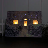 Winter Wonderland 8x6 Lighted Tabletop Canvas