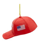 MAGA Hat Personalized Christmas Ornament ~ Make America Great Again Red Hat ~ President Trump 45,47