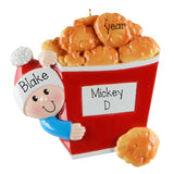 Personalized Chicken Nugget Christmas Ornament – Funny Food Lover Keepsake