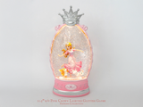 10.5" B/O Lighted Glitter Globe, Pink Crown - Tabletop Decor