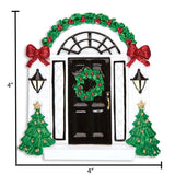 First Christmas in New Home Ornament ~ Elegant Black Door Personalized Ornament ~ Our New Home Ornament ~ Our first Home