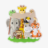 Personalized Noah's Ark Animal Christmas Ornament, Hand-Personalized Toddler Baby Gift