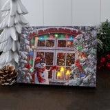 Merry and Bright 8x6 Lighted Tabletop Canvas