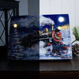 North Pole Express 8x6 Lighted Tabletop Canvas