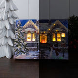 Twinkle Cottage 8x6 Lighted Tabletop Canvas