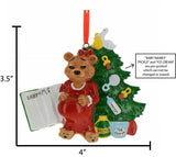 Personalized Expecting Momma Bear Christmas Ornament