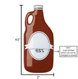 Growler of Craft Beer~Personalized Ornament