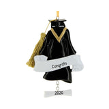 GRADUATION CAP and GOWN - Personalized Ornament