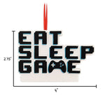 EAT SLEEP GAME  Personalized Ornament~Christmas Ornaments~Gaming Ornament~Video Games~Hand Personalized Ornament~Video Gamer Ornament
