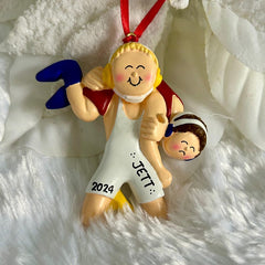 HEADLOCK WRESTLING - Personalized Ornament