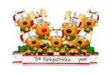 Family of 7~Reindeer~Personalized Ornament~Custom made~Hand Personalized Christmas Ornament