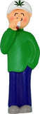 Male Marijuana Personalized Ornament ~ Weed Ornament ~ Marijuana Ornaments ~ Pot Leaf Ornament
