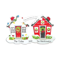 Personalized FROM our HOUSE to Yours Ornament~Christmas Ornaments~Hand Personalized Ornament~Ornament~Personalized Gifts