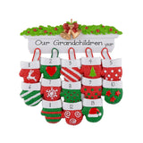 Personalized MITTEN Family of 13 Ornament~13 GRANDKIDS Ornament~Christmas Ornaments~Hand Personalized Ornament~Group of 13 Ornament