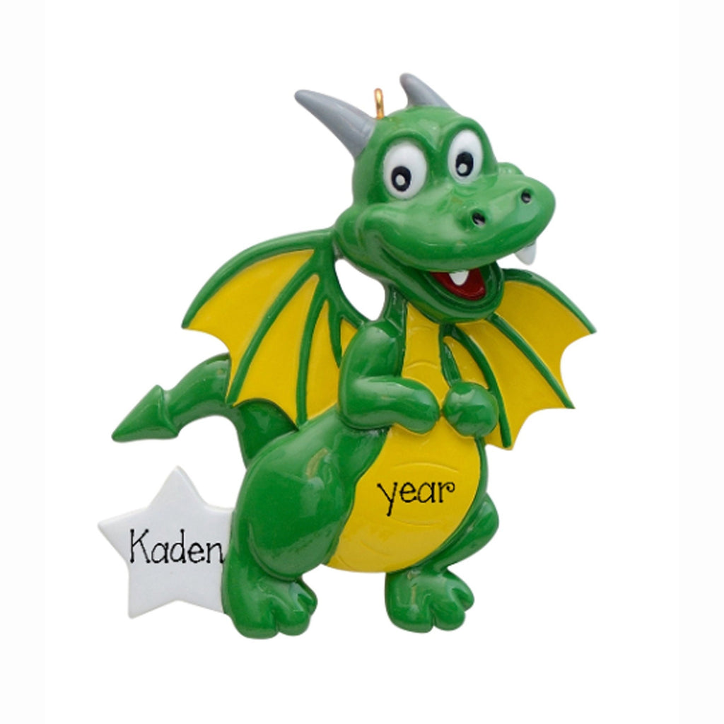 Personalized DRAGON Christmas Ornaments