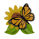 Personalized Monarch BUTTERFLY Christmas Ornament
