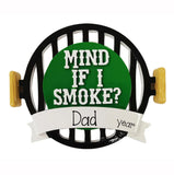Personalized Smoker Grill Ornament~Christmas Ornaments~Hand Personalized Ornament~Personalized Gifts~Cooking Ornament~Dad Ornament