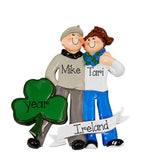 Ireland Travel Christmas Ornament~Personalized Christmas Ornaments For Couples~Vacation Couple Ornaments~Ireland Ornament Couples