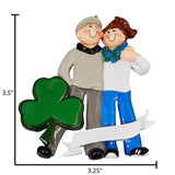 Ireland Travel Christmas Ornament~Personalized Christmas Ornaments For Couples~Vacation Couple Ornaments~Ireland Ornament Couples