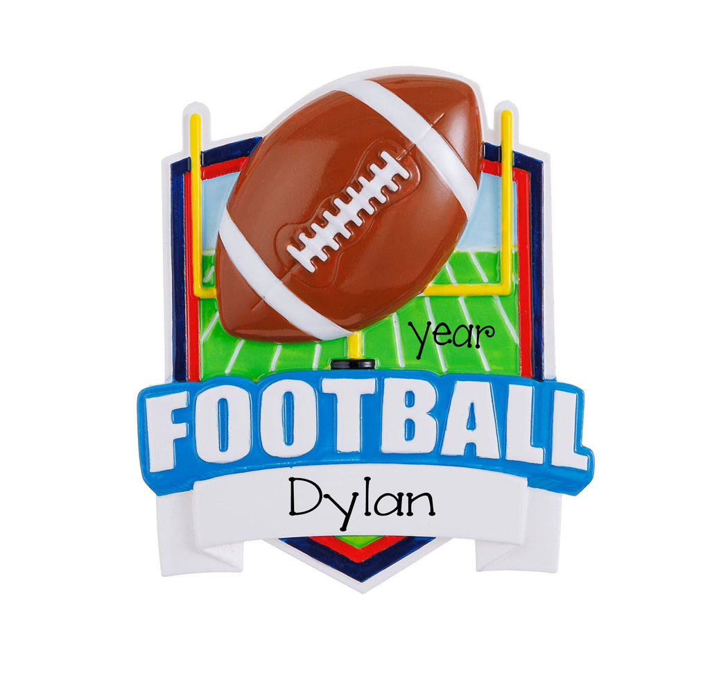 Football Christmas Ornament~Sports Ornament~Football Player Gift~Personalized Ornament~Custom Football Ornament~Football Team